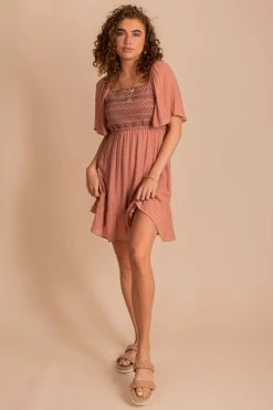 Mine & E&M Sunset Dream Mini Dress - Pink -bella ella boutique shop full 7557d111 7ff9 4056 9361 1250fbe8f1d5 5000x