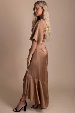 Dress Day Stop And Stare Shimmery Maxi Dress 21 Dress Day Stop And Stare Shimmery Maxi Dress -bella ella boutique shop gold side 5000x