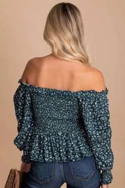 In Loom Desert Wildflower Smocked Long Sleeve Top 35 In Loom Desert Wildflower Smocked Long Sleeve Top -bella ella boutique shop green back 62298187 a61c 47b3 8e6a c6b69f87ee1a 5000x