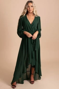 Dress Day Simple Elegance Long Sleeve Maxi Dress -bella ella boutique shop green main 1a170abb 361b 4ee6 9d83 bf4f9af613a7 5000x