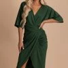 Dress Day Now Or Never Faux Wrap Dress 2 Dress Day Now Or Never Faux Wrap Dress -bella ella boutique shop green main 5000x
