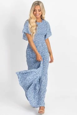 In Loom Hey There Delilah Floral Maxi Dress 16 In Loom Hey There Delilah Floral Maxi Dress -bella ella boutique shop hey there blue front 5000x