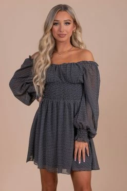 Kay Fashion Need Some Love Patterned Mini Dress - Black