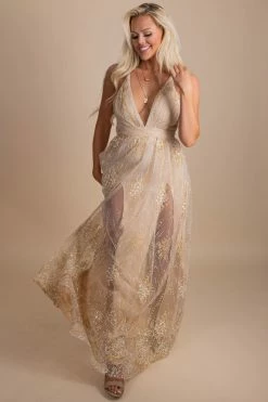 The Vintage Shop Attention Getter Shimmery Maxi Dress -bella ella boutique shop main 939f0cfd c88d 430f 9a2e 6dd009ea6257 5000x