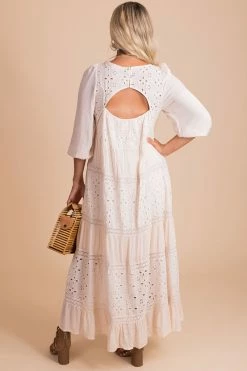 Listicle Make It Count Eyelet Detail Maxi Dress 25 Listicle Make It Count Eyelet Detail Maxi Dress -bella ella boutique shop make it count cream back 5000x