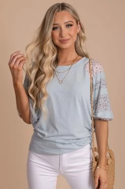Emerald Collection Infinite Love Floral Sleeve Top - Light Brown -bella ella boutique shop oatmeal 239c19d3 8754 4114 8f8c d8b0d732d998 5000x