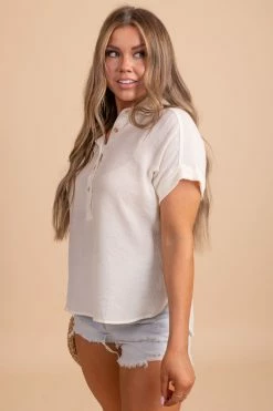 Blu Pepper Sophisticated Lady Blouse - Off White -bella ella boutique shop oatmeal 2 14a76b73 f120 4648 ac7e 4ec9fde21001 5000x