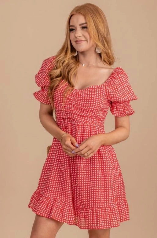 Very J Picnic Date Gingham Mini Dress 7 Very J Picnic Date Gingham Mini Dress - Image 5