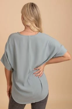 Zenana Born For This Short Sleeve Blouse -bella ella boutique shop oatmeal 5 74172046 96e3 44ba 8d1b db4b871fca5a 5000x