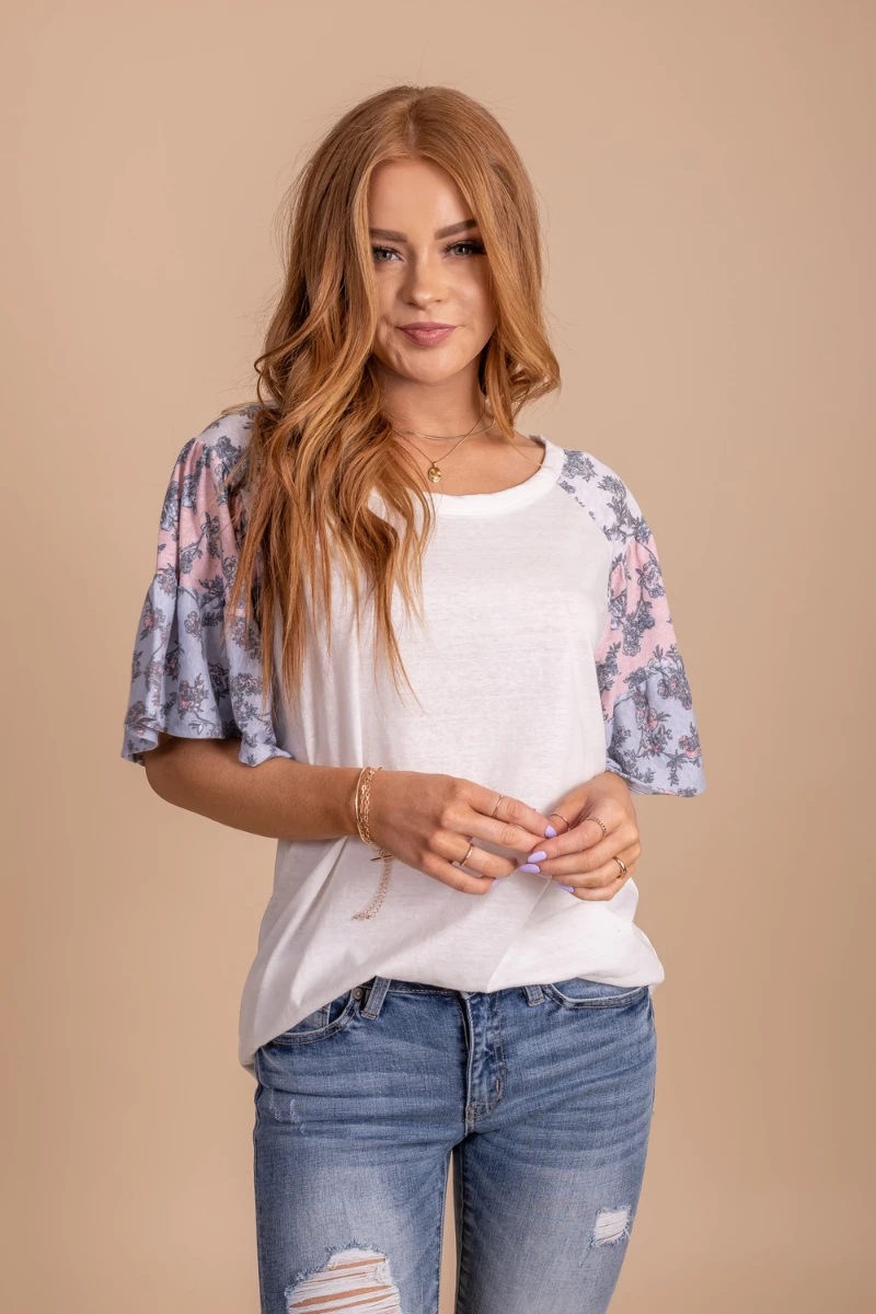 Bibi Outside The Limits Floral Sleeve Top 3 Bibi Outside The Limits Floral Sleeve Top
