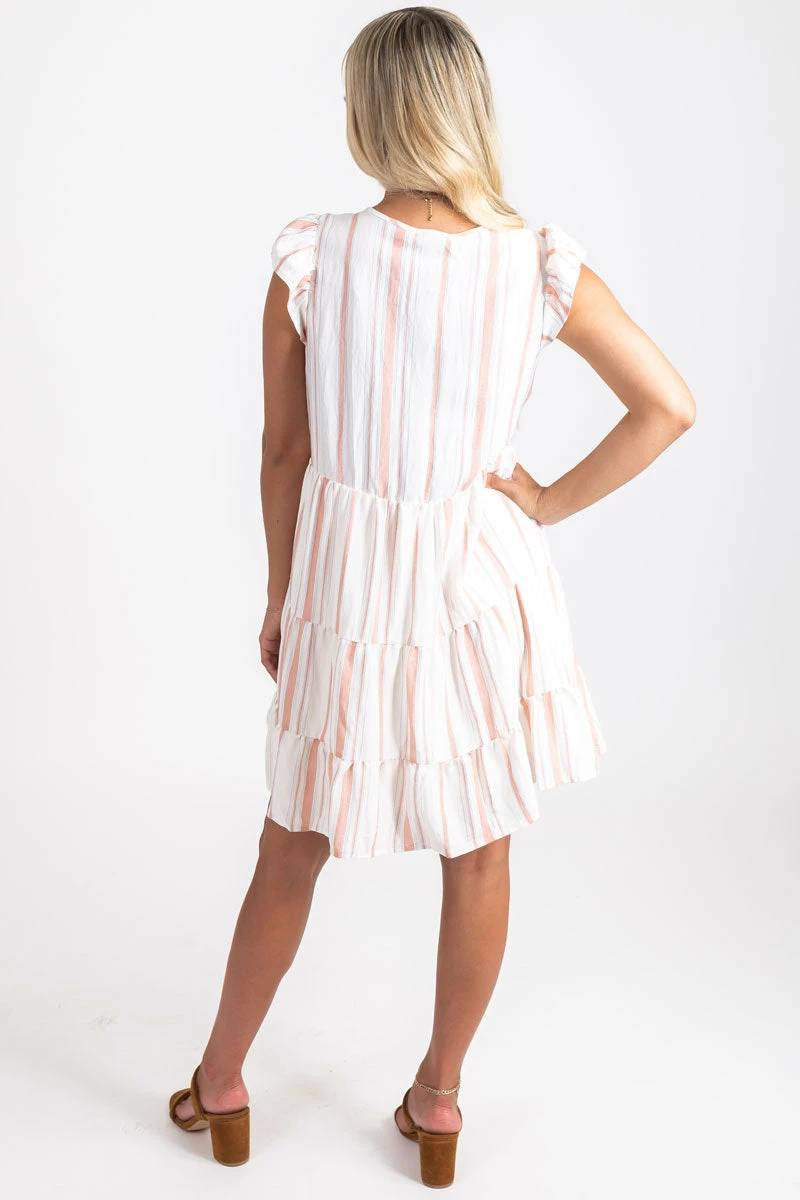 E&M/Mine From The Beach Striped Mini Dress 10 E&M/Mine From The Beach Striped Mini Dress - Image 8