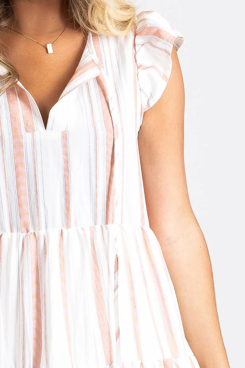 E&M/Mine From The Beach Striped Mini Dress 9 E&M/Mine From The Beach Striped Mini Dress - Image 7