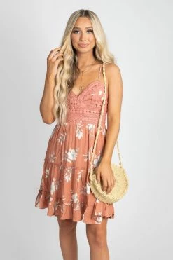 Love Tree Floral Lullaby Mini Dress -bella ella boutique shop pink front 630baac6 892e 4346 9531 4ce05c76d048 5000x