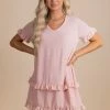 Vanilla Bay Extraordinary Life Ruffle Mini Dress -bella ella boutique shop pink main 0d98a835 9d8a 44d5 8f60 1945029a3576 5000x