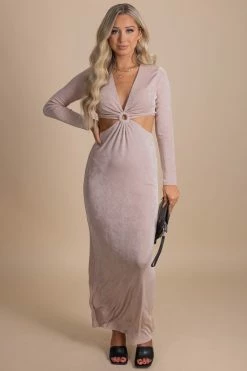 Mainstrip Through Your Eyes Cutout Maxi Dress