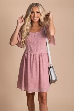 Very J All The Best Patterned Mini Dress