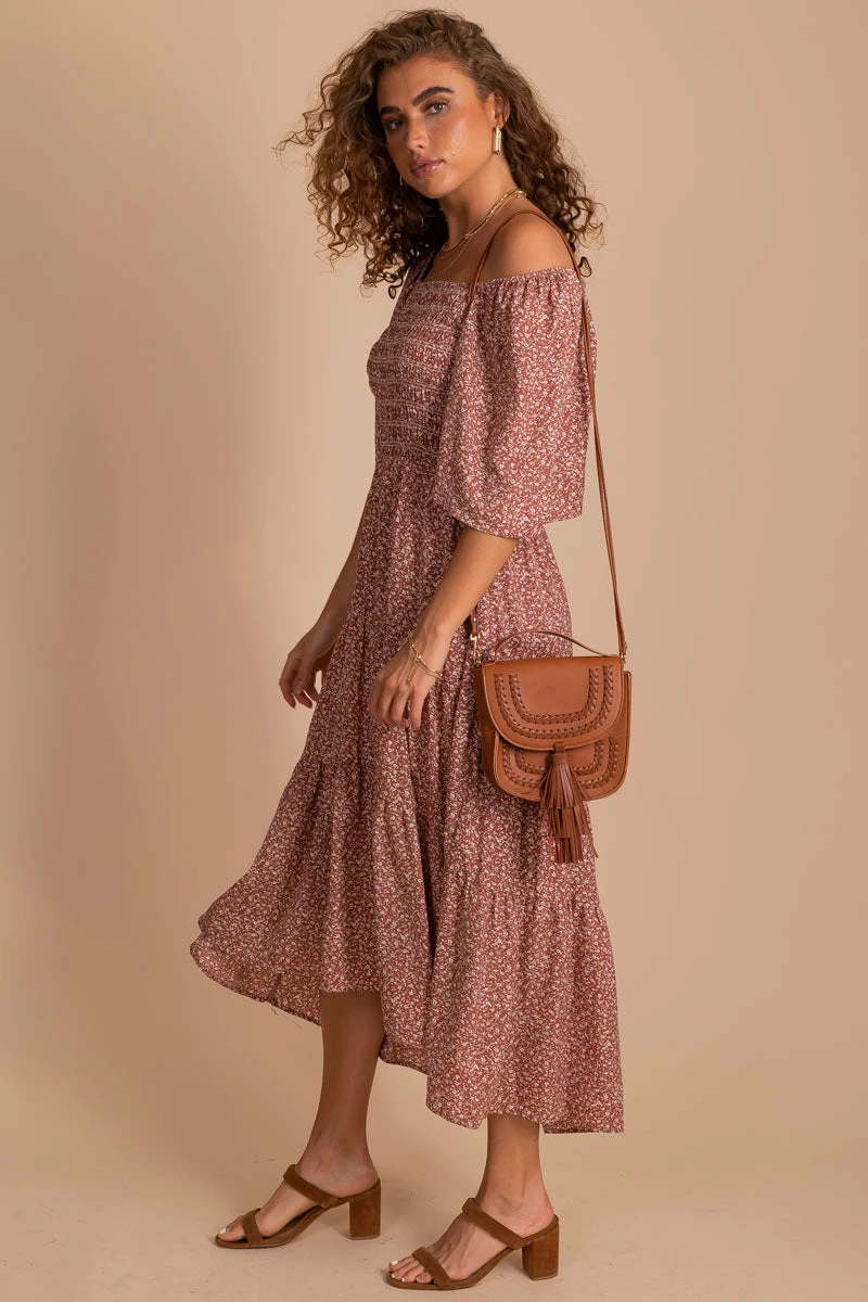 Polagram Oakley Floral Tiered Midi Dress 8 Polagram Oakley Floral Tiered Midi Dress - Image 6