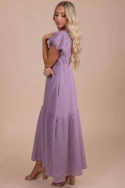 Listicle See You Soon Puff Sleeve Maxi Dress -bella ella boutique shop purple side 75b3c7c6 0e60 47da 9e1e 6e74ab1de8b5 5000x