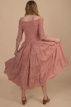 Tea N Rose Keep On Dancing Floral Midi Dress -bella ella boutique shop red back 1ce1796e f556 46b3 a366 2fdb8d80ddca 5000x