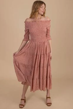 Tea N Rose Keep On Dancing Floral Midi Dress -bella ella boutique shop red main 37d8692b ec0d 4278 8226 bd1ebc1482c2 5000x