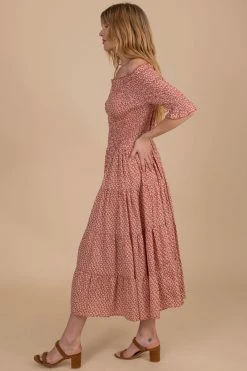 Tea N Rose Keep On Dancing Floral Midi Dress -bella ella boutique shop red side b32f568f 0bf9 4db6 964d 62259708b17f 5000x