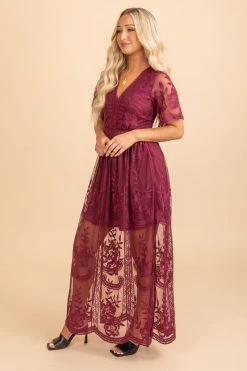Ice Bird Simple Serenity Lace Maxi Dress 32 Ice Bird Simple Serenity Lace Maxi Dress -bella ella boutique shop redlacemaxiside 5000x