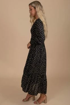 In Loom Paint The Sky Floral Print Midi Dress - Black -bella ella boutique shop side 31f23849 a088 4c9d 9c6f b2dfd627b594 5000x