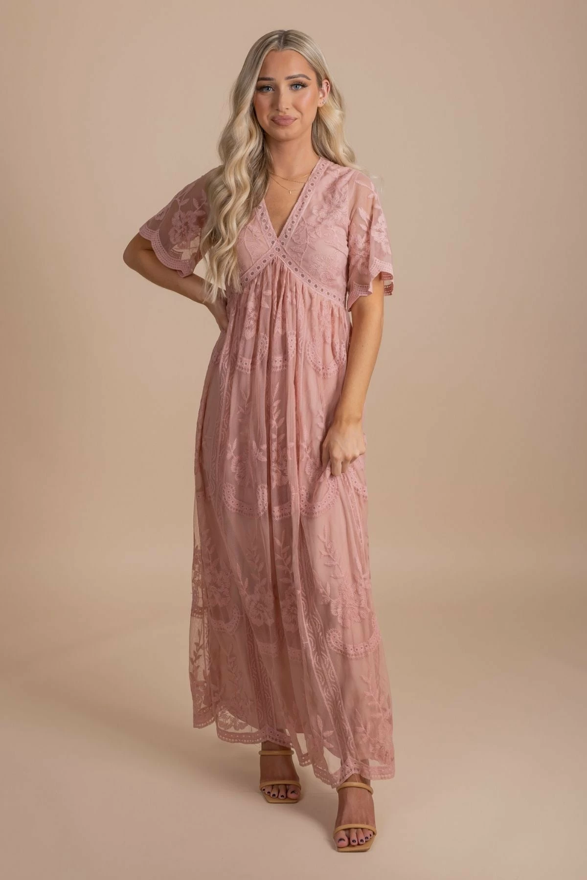 Ice Bird Simple Serenity Lace Maxi Dress 22 Ice Bird Simple Serenity Lace Maxi Dress - Image 20