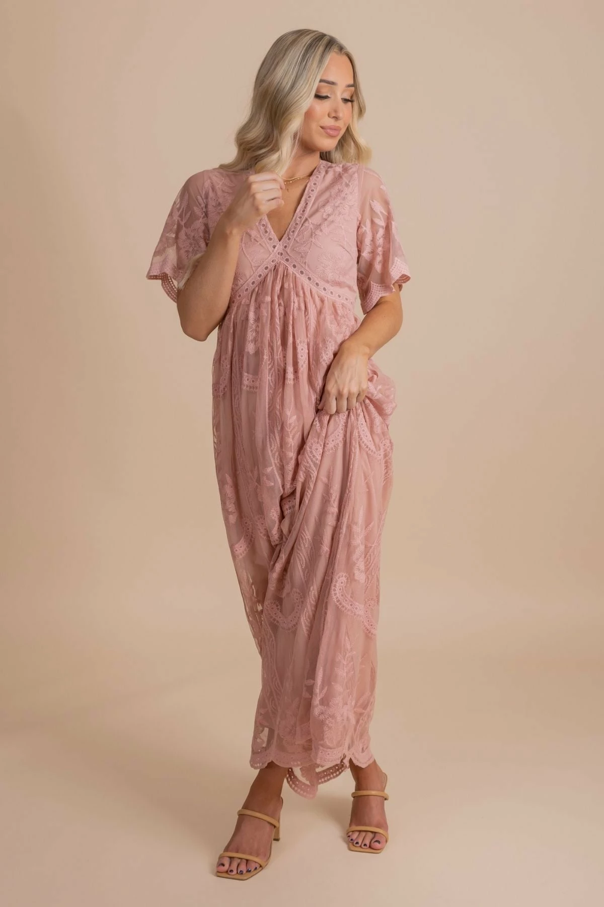 Ice Bird Simple Serenity Lace Maxi Dress 25 Ice Bird Simple Serenity Lace Maxi Dress - Image 23