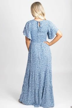 In Loom Hey There Delilah Floral Maxi Dress 19 In Loom Hey There Delilah Floral Maxi Dress -bella ella boutique shop slow dancing blue back 5000x
