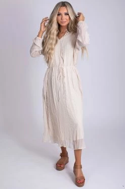 Listicle So Divine Midi Dress - Off White 12 Listicle So Divine Midi Dress - Off White -bella ella boutique shop so divine front 5000x