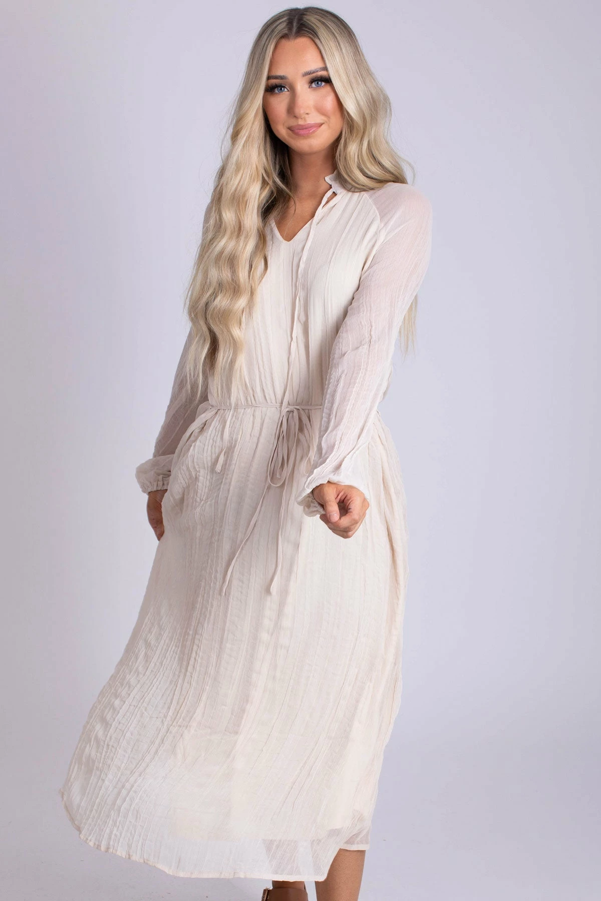 Listicle So Divine Midi Dress - Off White 3 Listicle So Divine Midi Dress - Off White
