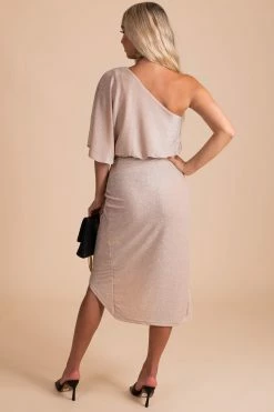 Mainstrip Stardust Soul One-Shoulder Midi Dress -bella ella boutique shop stardust soul back 5000x