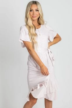 Reborn J Stealing Time Patterned Knee-Length Dress 30 Reborn J Stealing Time Patterned Knee-Length Dress -bella ella boutique shop stealing time main image 5000x