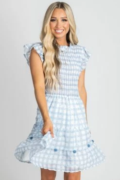E&M/Mine Summer Picnic Gingham Mini Dress