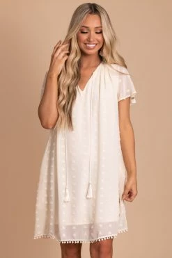 Listicle Pack Your Suitcase Swiss Dot Mini Dress