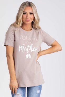 Zenana Tough As A Mother Graphic Tee