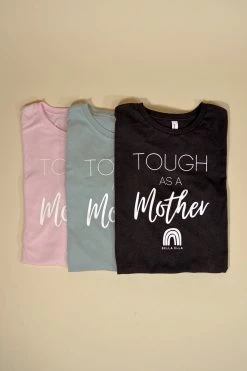 Zenana Tough As A Mother Graphic Tee -bella ella boutique shop tough as a mother 5000x
