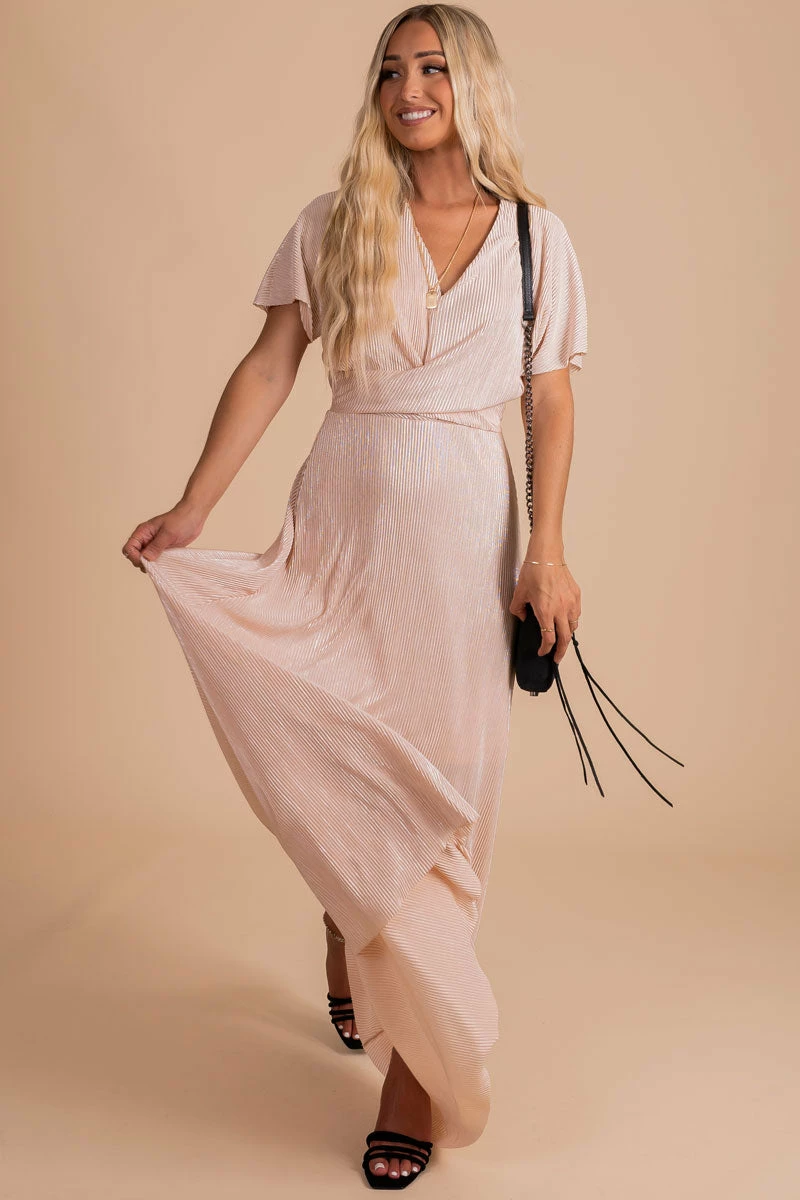 See & Be Seen What About Love Ribbed Maxi Dress - Light Pink 3 See & Be Seen What About Love Ribbed Maxi Dress - Light Pink
