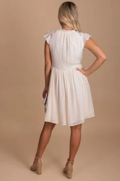 Listicle I'll Be Waiting Flutter Sleeve Mini Dress -bella ella boutique shop white back 8b0fed3b a314 4f73 9e3f 815e17fe7801 5000x