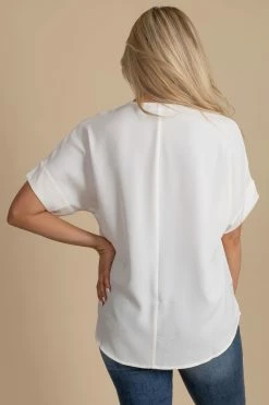 Zenana Born For This Short Sleeve Blouse -bella ella boutique shop white back e930d3a8 4452 4273 8859 f35da0ea4f17 5000x