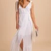 Very J How Far I've Come Ribbed Maxi Dress - White -bella ella boutique shop white dress featured 5000x