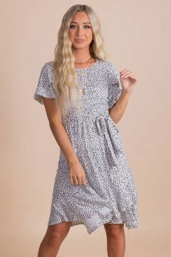 Reborn J Stealing Time Patterned Knee-Length Dress 26 Reborn J Stealing Time Patterned Knee-Length Dress -bella ella boutique shop white main b847c1a6 7d58 4ec7 9031 df7970742744 5000x