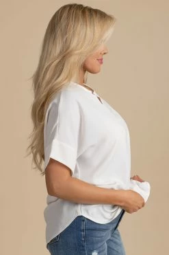 Zenana Born For This Short Sleeve Blouse -bella ella boutique shop white side 14972488 d9ae 4258 bf44 860c7f112d8a 5000x