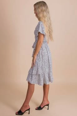 Reborn J Stealing Time Patterned Knee-Length Dress 27 Reborn J Stealing Time Patterned Knee-Length Dress -bella ella boutique shop white side 6454e968 0759 4517 b1d3 bcbef9af7a64 5000x