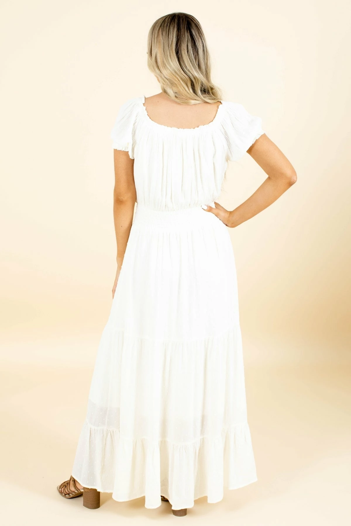 Promesa Forever In Love Maxi Dress - Off White 4 Promesa Forever In Love Maxi Dress - Off White - Image 2