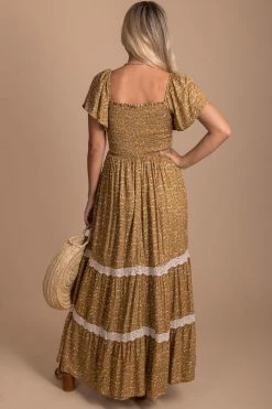 In Loom Spring In Your Step Floral Maxi Dress -bella ella boutique shop yellow back 003dd799 af45 487b 9533 812f8b8218e5 5000x