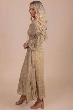 &merci Made With Love Floral Print Maxi Dress 13 &merci Made With Love Floral Print Maxi Dress -bella ella boutique shop yellow side dc5cfb2a 38a6 4801 b811 1c2801220287 5000x